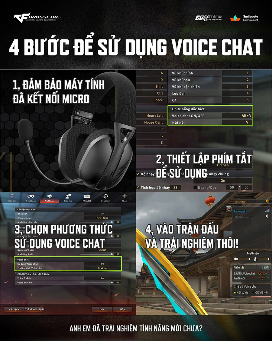 Game thủ bàn tán sôi nổi về voice chat của Đột Kích