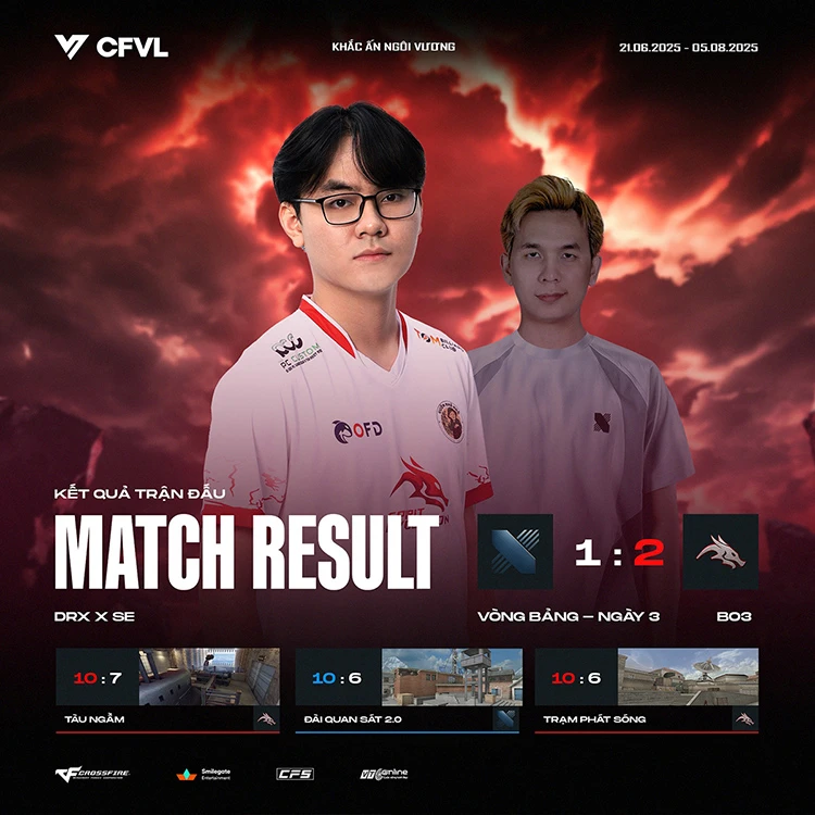DRX Esports vượt khó tiến về playoffs CFVL 2025 Mùa 2