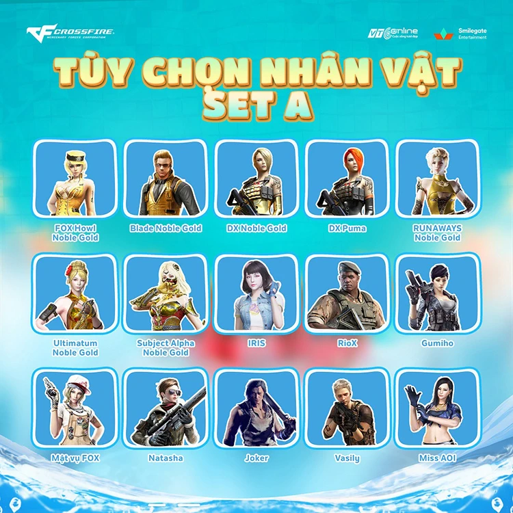 QCMM Sưu tầm nhân vật A