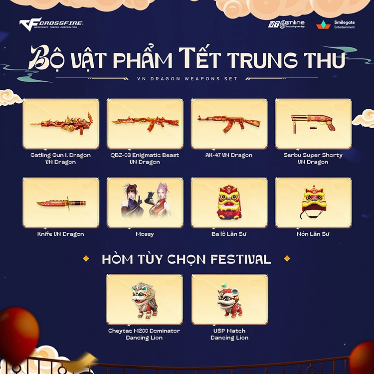 Crossfire ra mắt Kho Báu Hoàng Gia Lễ Hội Trăng Rằm