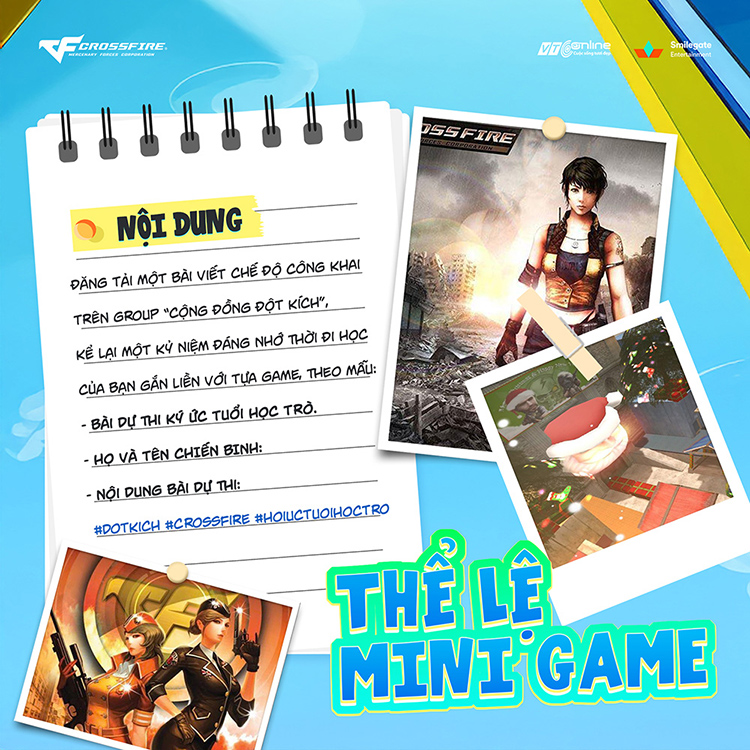 CrossFire phát động cuộc thi kể hồi ức tuổi học trò