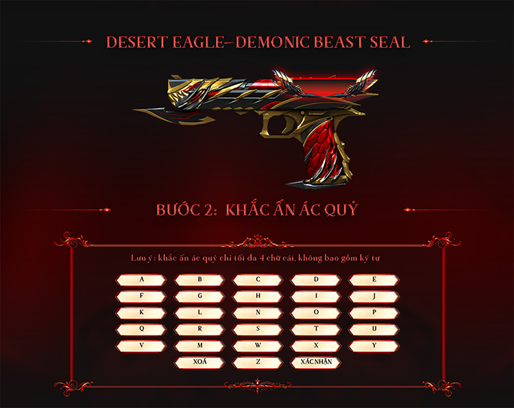 Khắc Ấn Ác Quỷ Desert Eagle Demonic Beast Seal