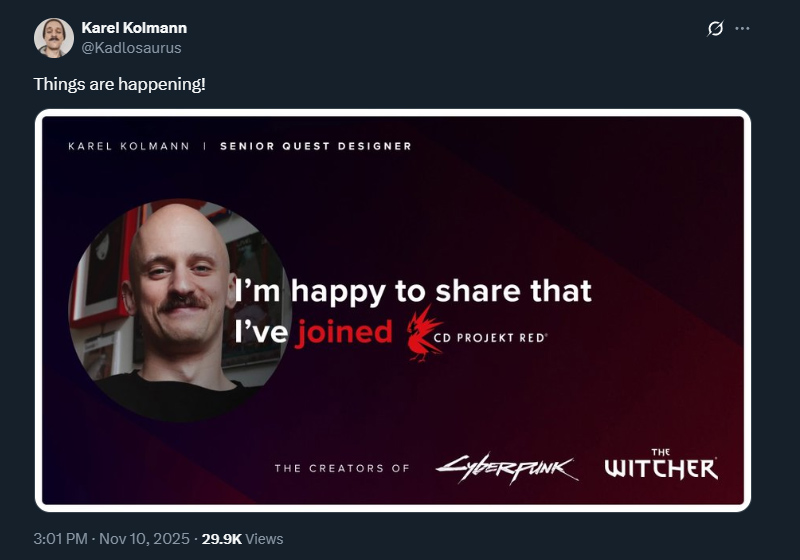 CD Projekt RED chiêu mộ nhân tài từ Warhorse Studios