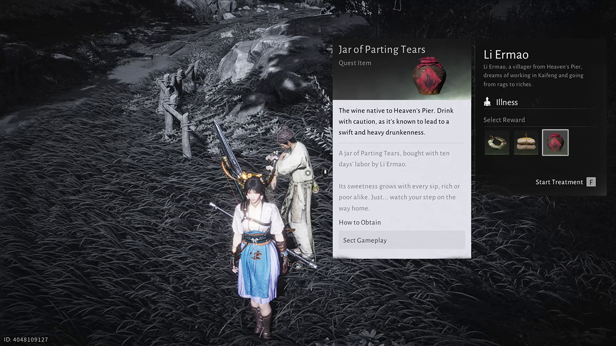 Chữa bệnh cho Li Ermao và đòi thù lao là Jar of Parting Tears