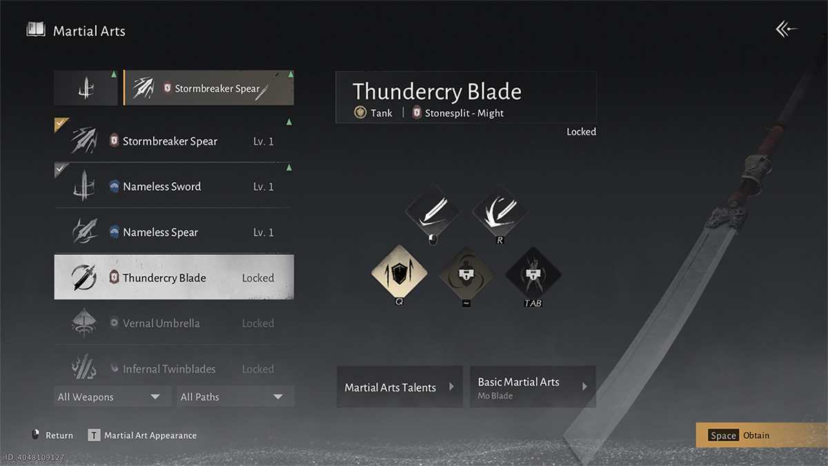 Thundercry Blade