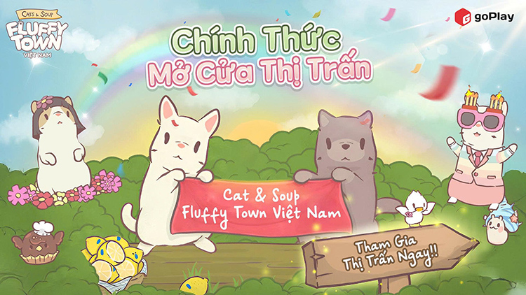 Cat and Soup: Fluffy Town "gây bão" ngày đầu ra mắt
