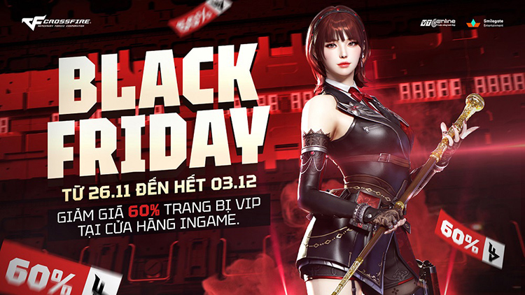 CrossFire giảm giá 60% vật phẩm VIP dịp Black Friday 2025