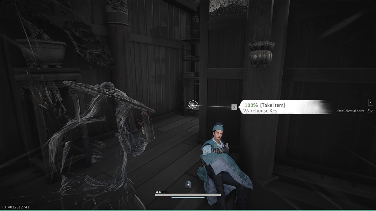 Sử dụng Wildsense để lấy chìa khóa nhà kho