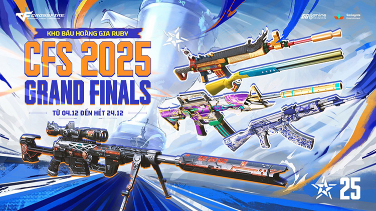 CrossFire ra mắt Kho Báu Hoàng Gia Ruby CFS 2025 Grand Finals
