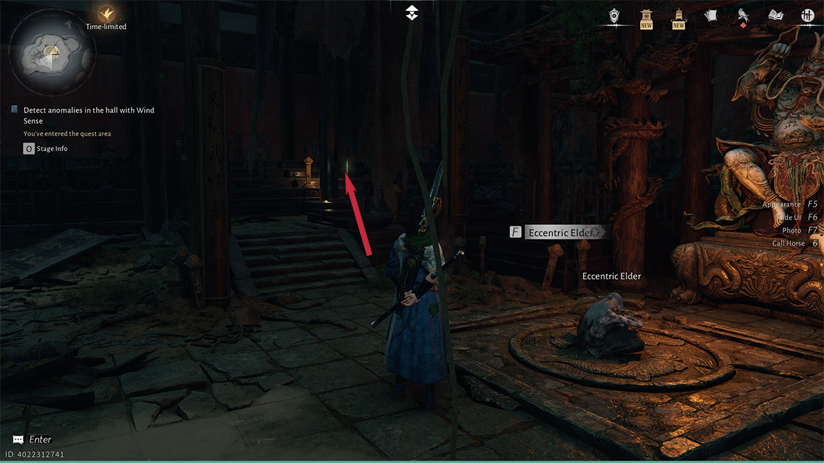 Tìm vật phẩm và đưa Eccentric Elder để tiếp tục nhiệm vụ