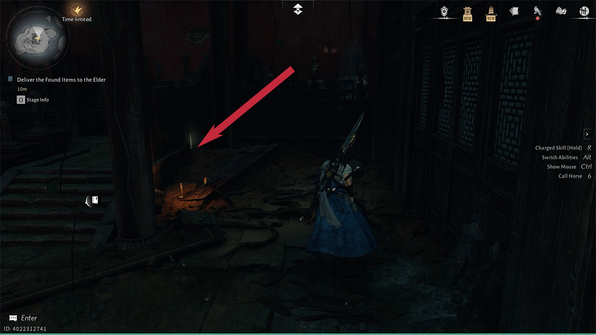 Tìm vật phẩm và đưa Eccentric Elder để tiếp tục nhiệm vụ