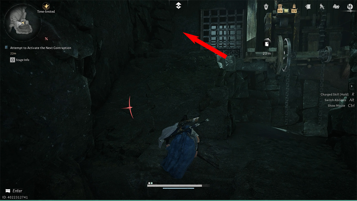 Đi theo con đường hướng bên trái để mở cánh cửa ở gần bức tượng phun nước. Dùng Tai Chi bắn nước vào bánh xe để kéo cửa từ trên xuống dưới