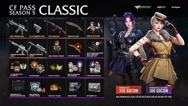 CrossFire ra mắt CF Pass Season 5 Classic