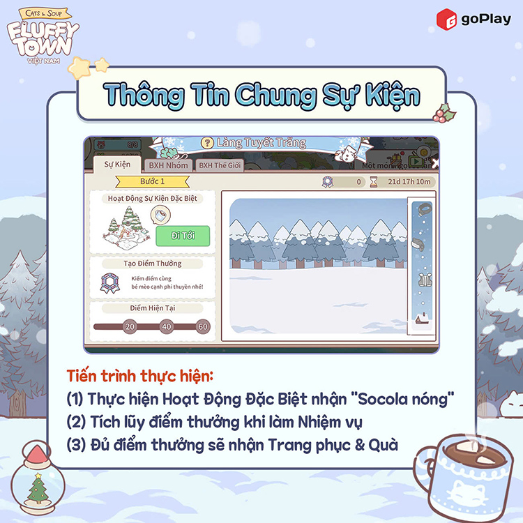 Cats & Soup: Fluffy Town mở sự kiện Làng Tuyết Trắng