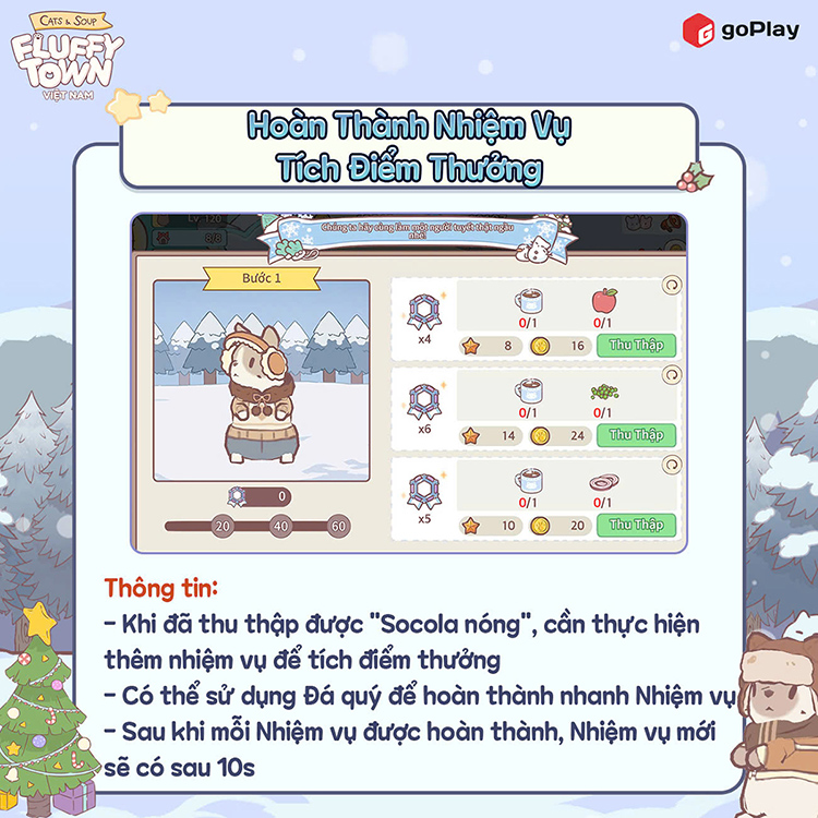 Cats & Soup: Fluffy Town mở sự kiện Làng Tuyết Trắng