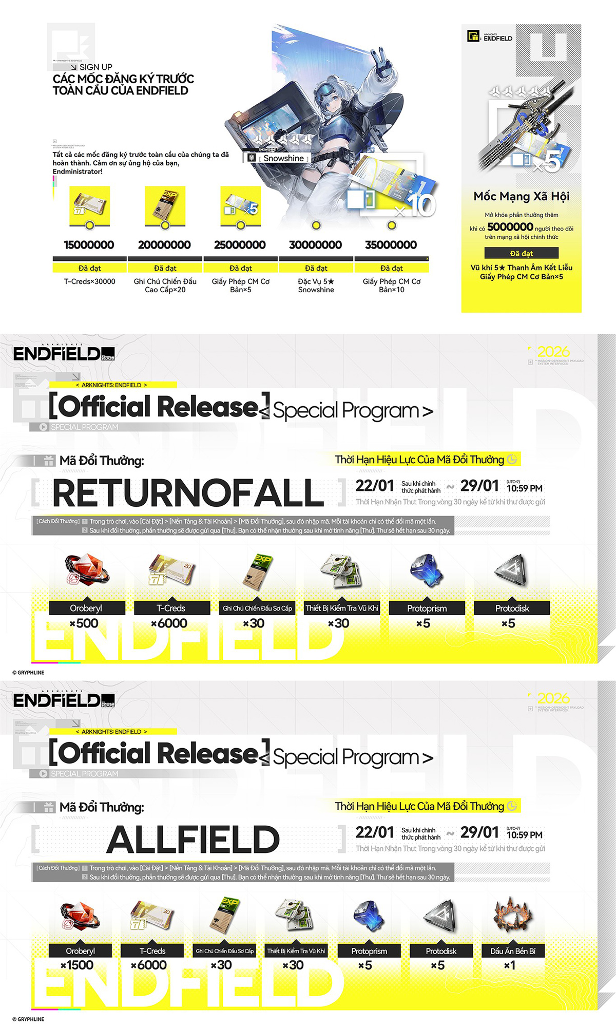 Nhận phần thưởng miễn phí