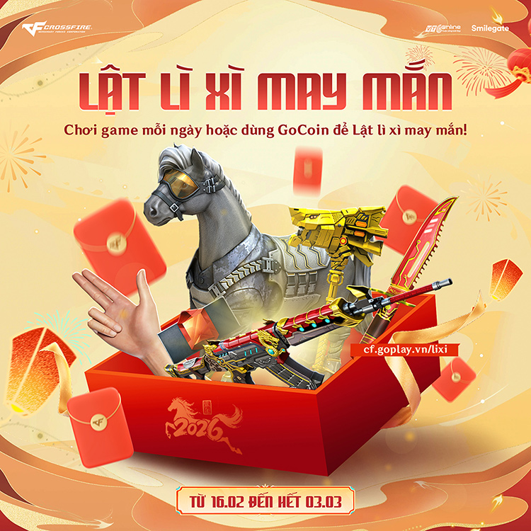 Crossfire mở sự kiện Lật Lì Xì và đua top dịp Tết