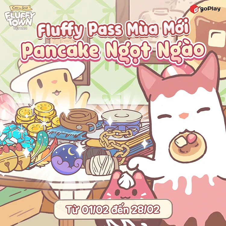 Cats & Soup ra mắt Fluffy Pass Pancake Ngọt Ngào