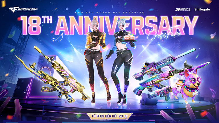 Crossfire mừng sinh nhật 18 với bộ đôi KBHG mới