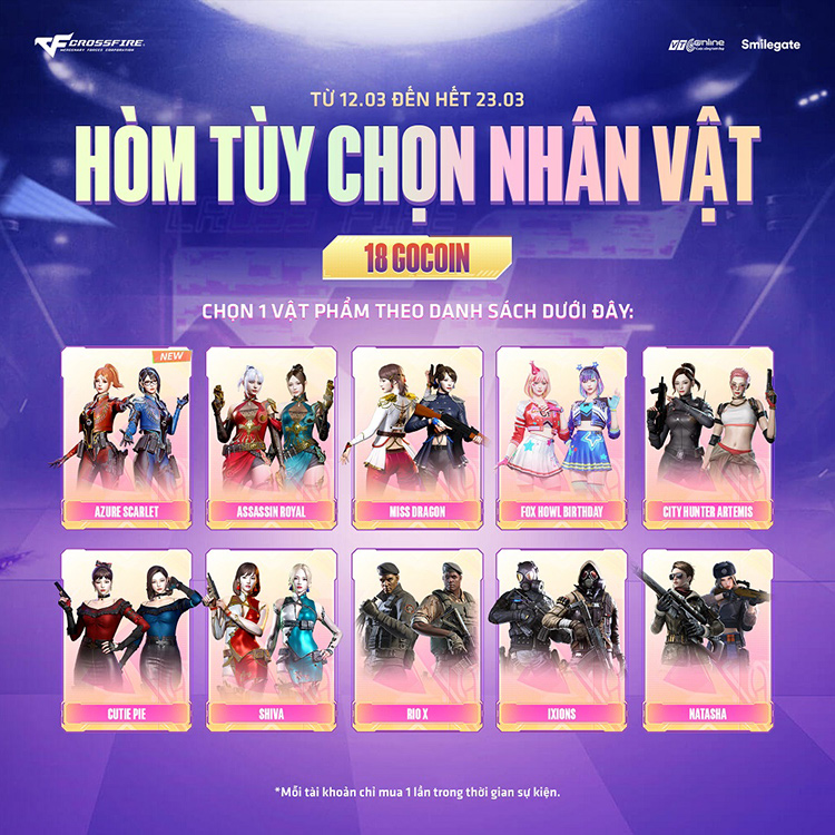Crossfire tung cập nhật mới mừng sinh nhật 18