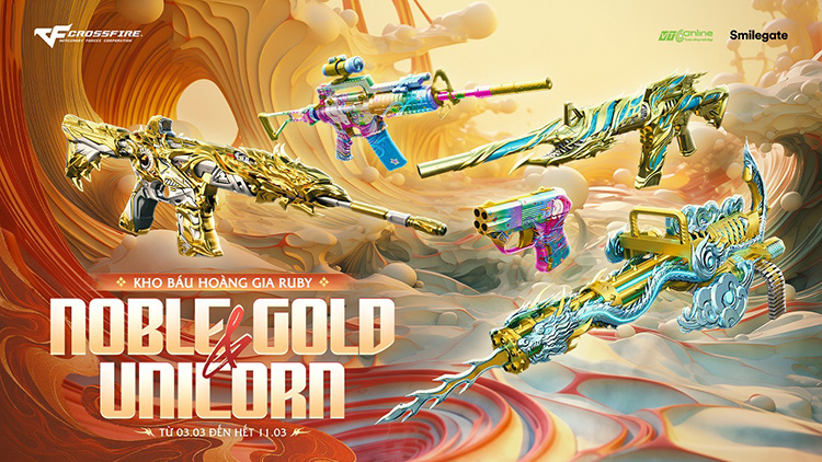 Crossfire ra mắt KBHG Noble Gold & Unicorn