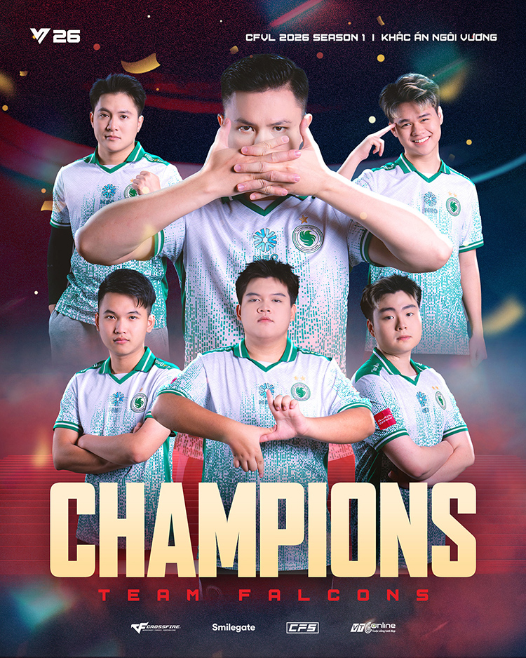 Team Falcons lập kỷ lục vô địch CFVL lần thứ 5 liên tiếp