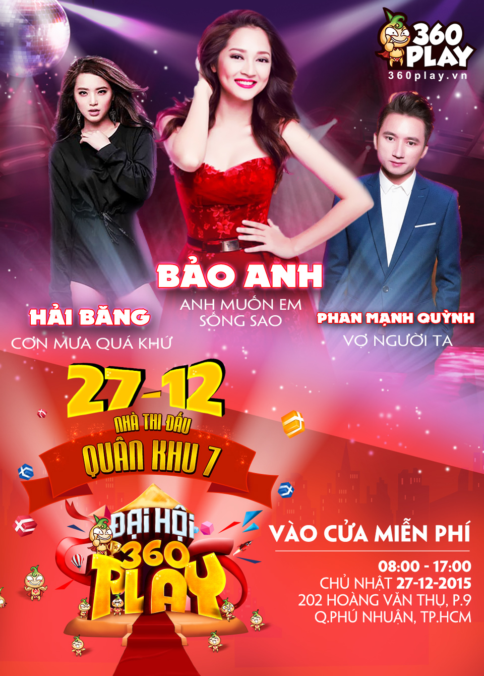 Phan Mạnh Quỳnh sẽ có mặt tại Đại Hội 360Play