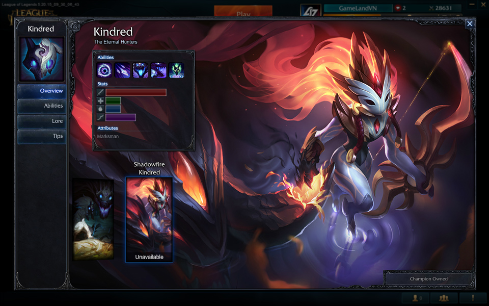 Kindred Lửa Bóng Tối