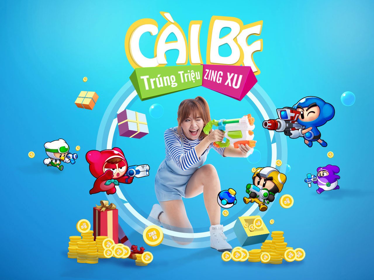 Cài BF trúng triệu Zing Xu