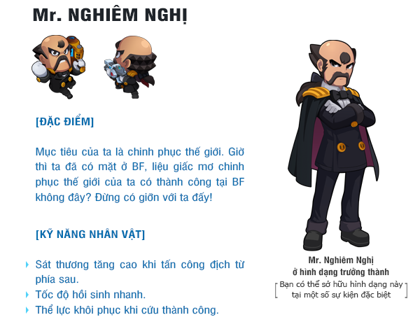 Tìm hiểu các nhân vật trong Bubble Fighter - BF Online