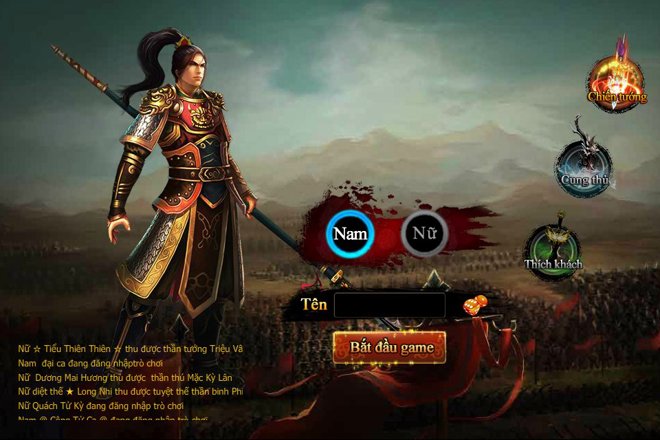 Tặng giftcode Tam Quốc Truyền Kỳ phiên bản Open Beta