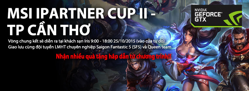 MSI tổ chức giải đấu iPartner Cup tại Cần Thơ