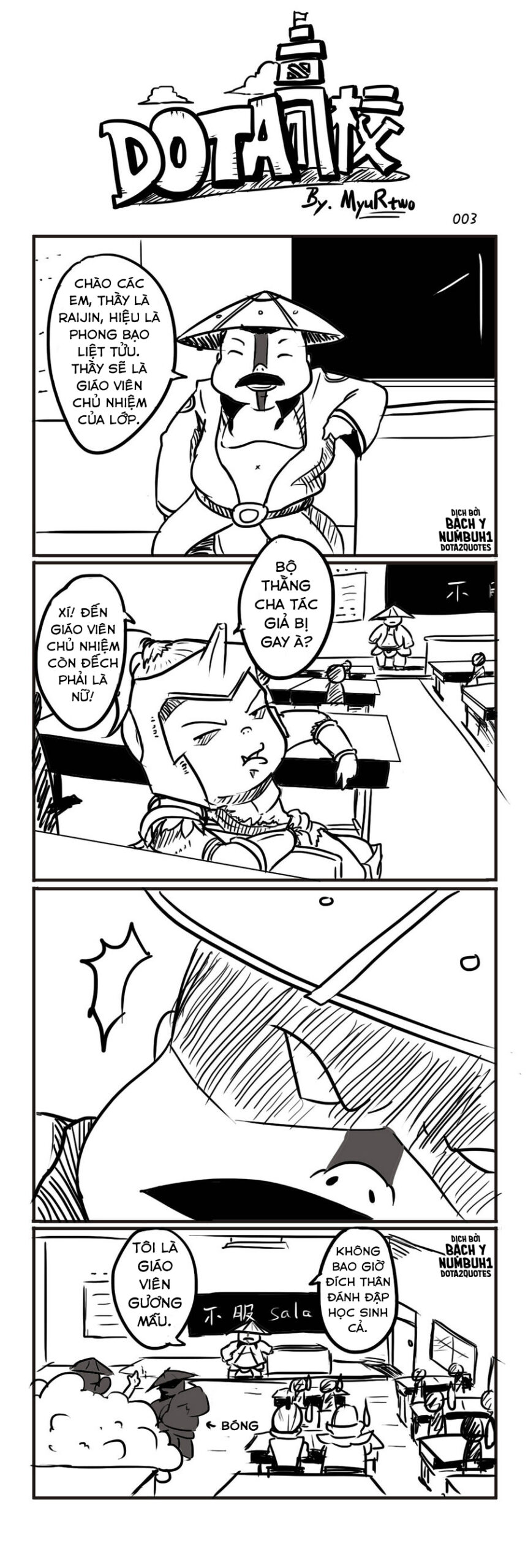 truyen tranh truong hoc dota - Dota School