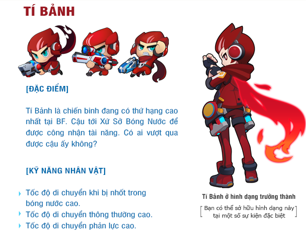 Tìm hiểu các nhân vật trong Bubble Fighter - BF Online