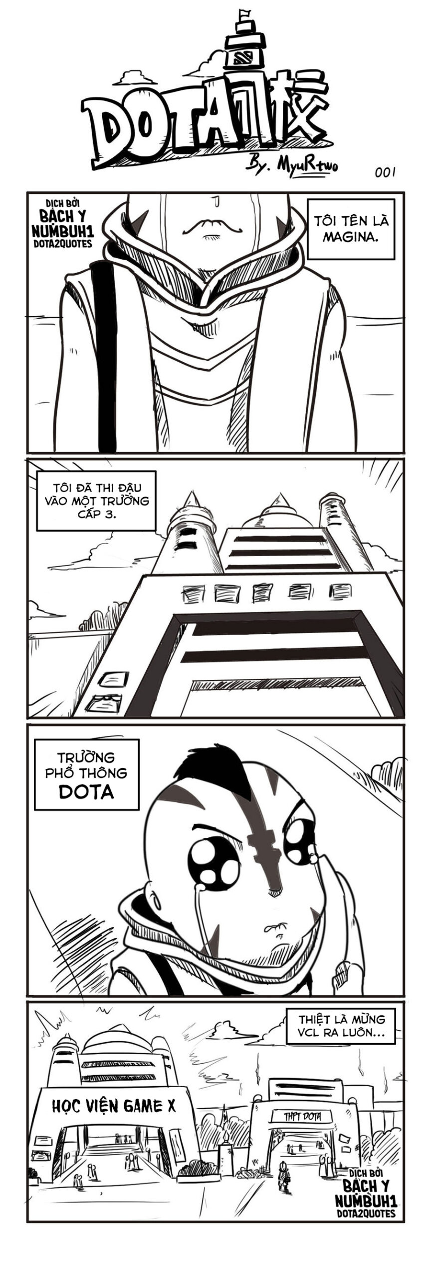 truyen tranh truong hoc dota - Dota School