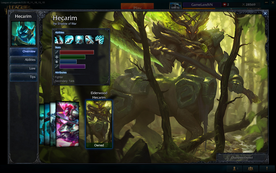Elderwood Hecarim (Hecarim Thần Rừng)