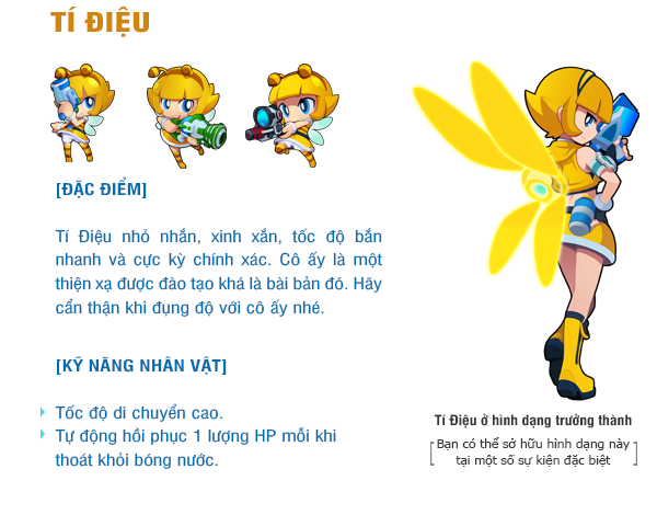 Tìm hiểu các nhân vật trong Bubble Fighter - BF Online