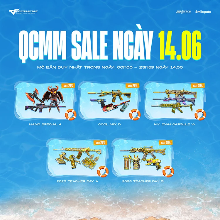 Ngày 14/06: 2023 Teacher Day A & B, Nano Special 4, Cool Mix D và My Own Capsule W.