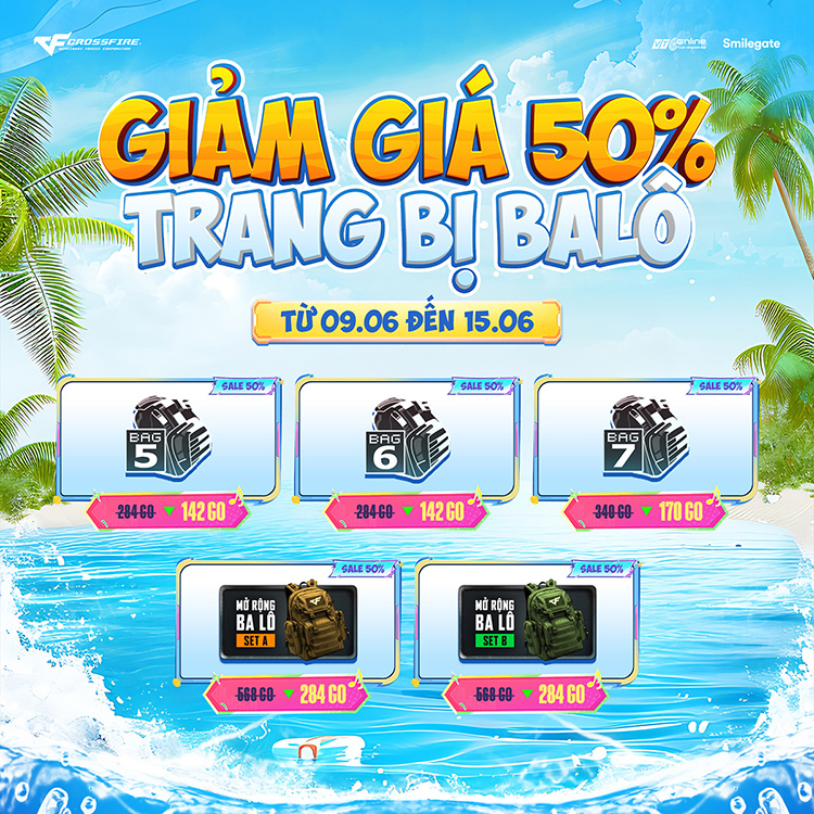 Crossfire mở Kho Báu Hoàng Gia Sapphire Beach Party