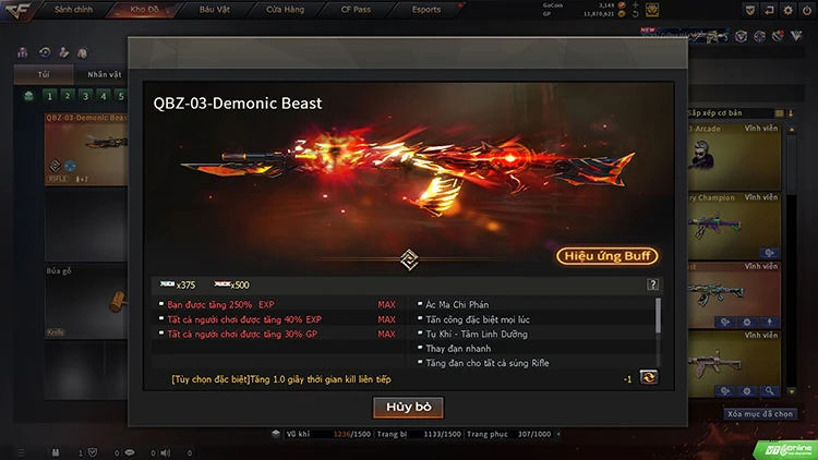Crossfire mở sự kiện săn QBZ-03 Knife Demonic Beast