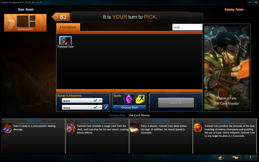Cutpurse Twisted Fate