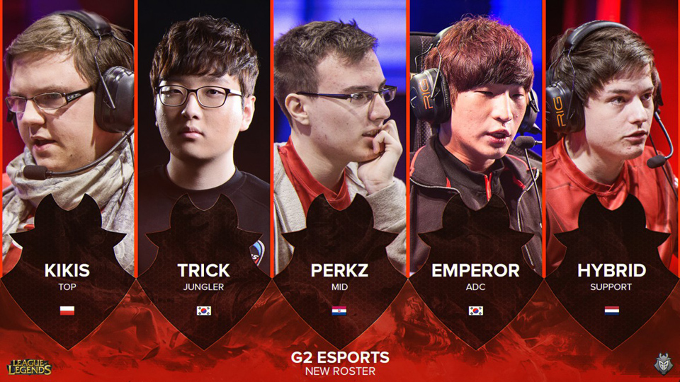 Đội hình thi đấu chính thức của G2 Esports