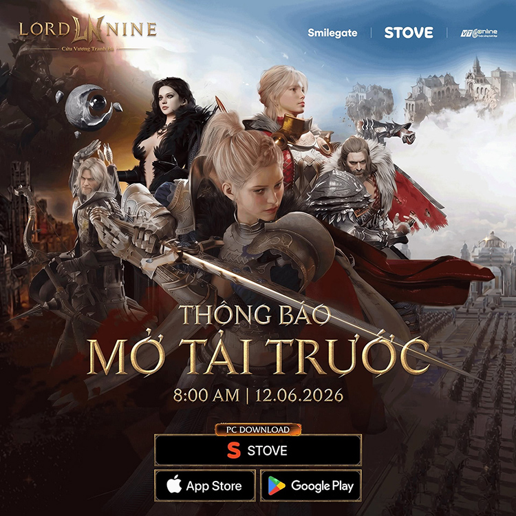 LORDNINE mở tải trước, đạt gần một triệu lượt đăng ký