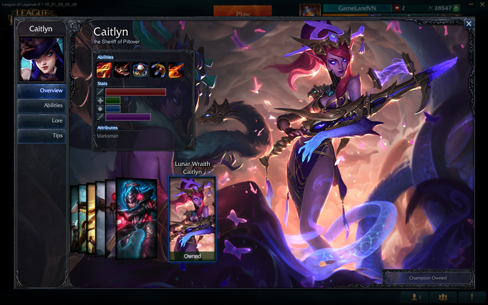Lunar Wraith Caitlyn (Caitlyn Nguyệt Hồn)