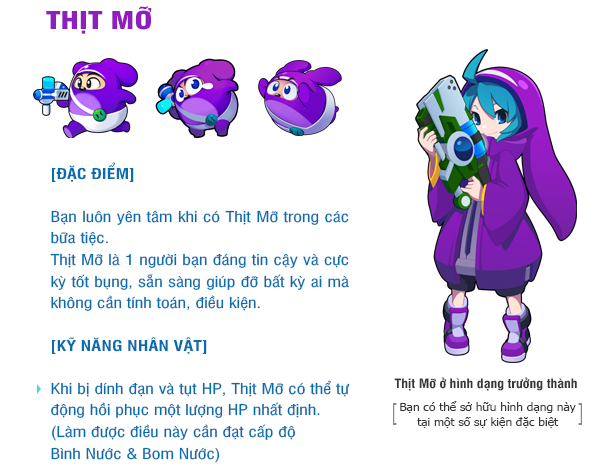 Tìm hiểu các nhân vật trong Bubble Fighter - BF Online