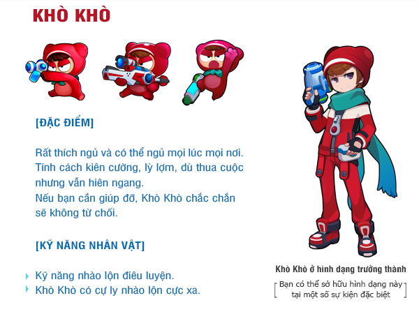 Tìm hiểu các nhân vật trong Bubble Fighter - BF Online