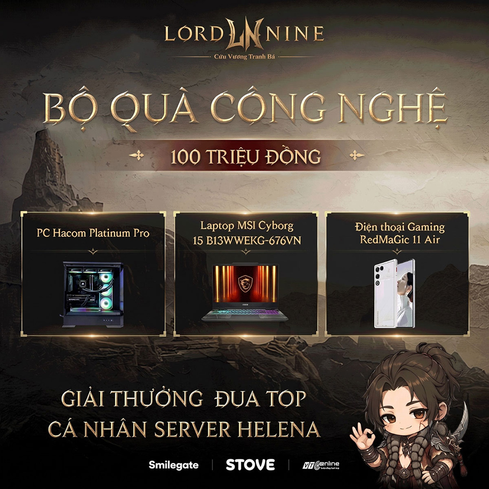 Đua top cá nhân dành riêng phần thưởng cho người lên cấp nhanh nhất