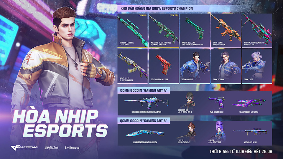 Crossfire mở Kho Báu Hoàng Gia Ruby eSports Champion