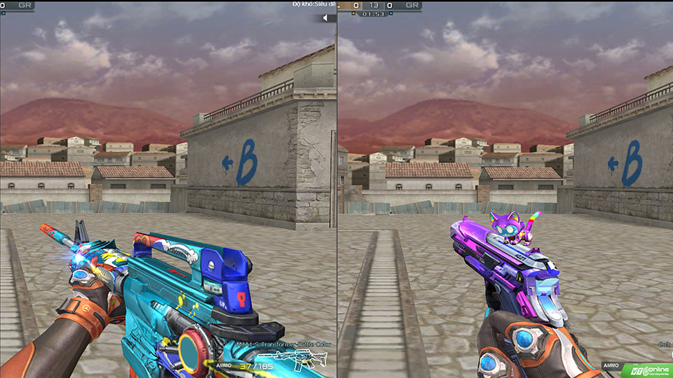 M4A1-S-Transformer-Battle Color và Colt 1911-Cyberpunk