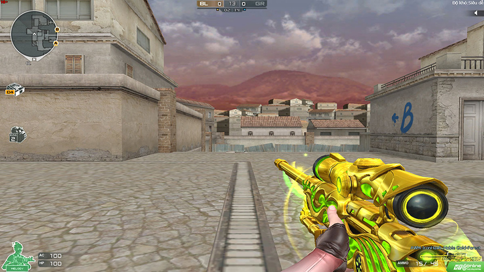 AWM-Red Frame Hawk-Noble Gold-Forest